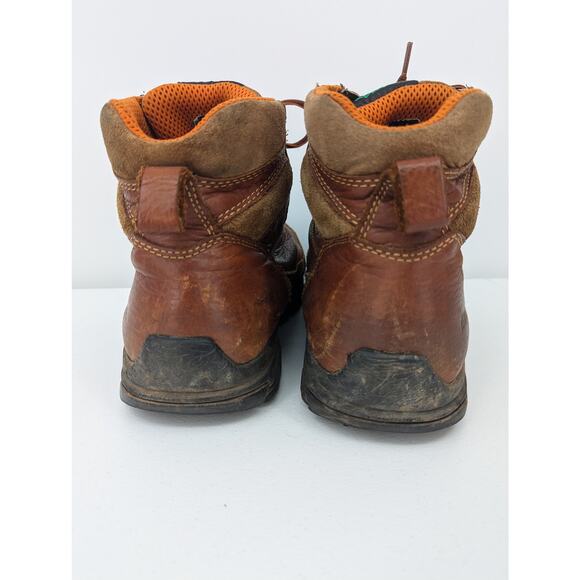 HYTEST Boots K12251 Brown Leather Safety Steel Toe Waterproof Boots Mens 13 - Picture 4 of 9